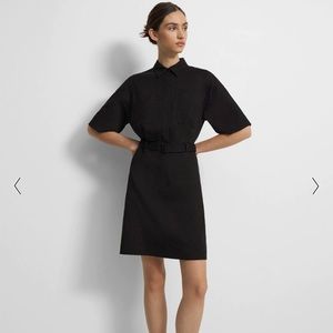 Theory Belted Shirt Dress, Size 10.